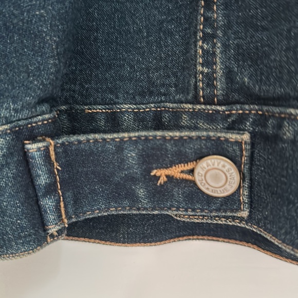 Old Navy jean jacket. Dark wash. - Picture 5 of 5